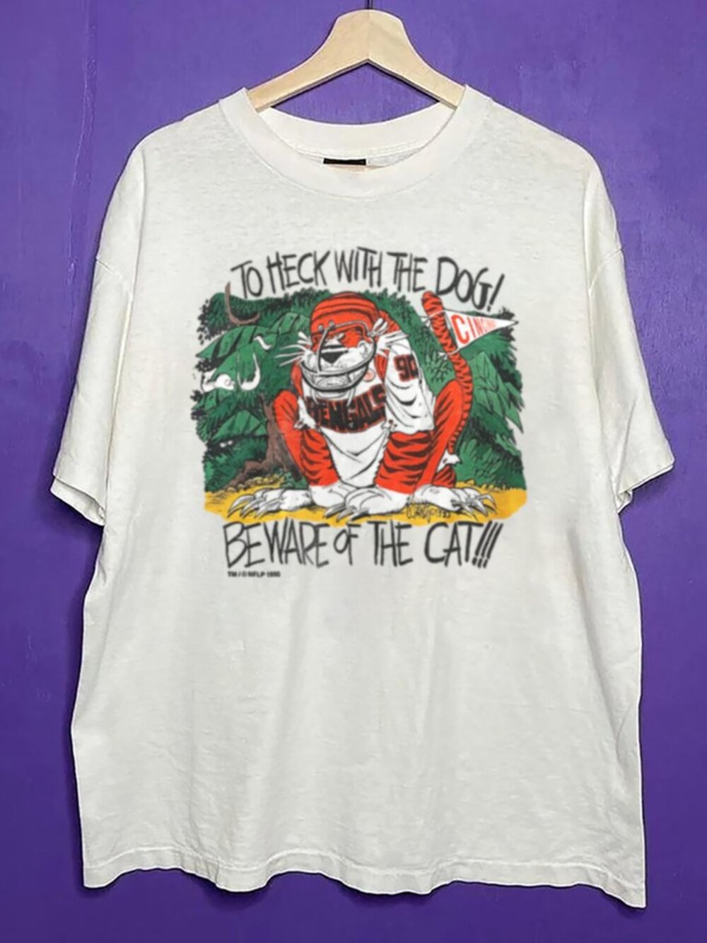 Vintage Cincinnati Bengals Football Big Logo Shirt, Retro NFL Bengals Shirt tee